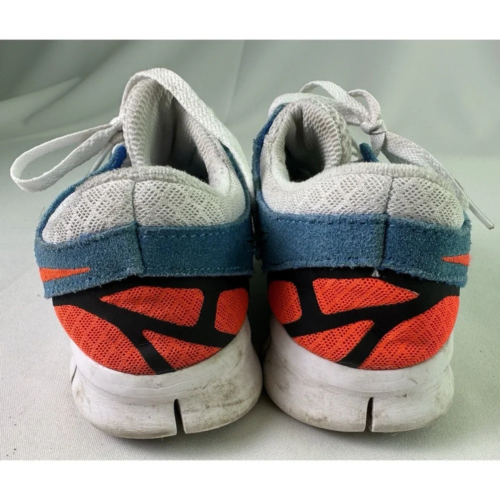 NIKE‎ Womens FREE RUN 2 Sneakers DV2221-100 White Blue US Size 7.5 EUC